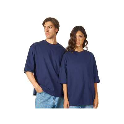 Футболка Berlin к/р оверсайз, 100% хлопок, 180гр, темно-синий (размер M-L)