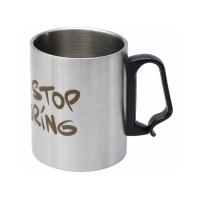 Стальная кружка с двойными стенками Climber Max, 450 мл, черный (гравировка)