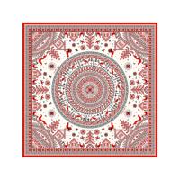 Платок Мезенская роспись