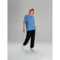 Футболка оверсайз унисекс Vozduh, синяя