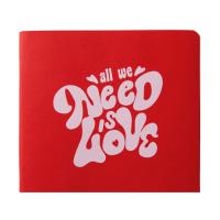 ЕЖЕДНЕВНИК недатированный А5- MEGAPOLIS FLEX QUATTRO (КРАСНЫЙ) с УФ-печатью