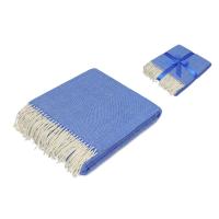 Акриловый плед Dapple 160x210 см, синий