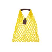 Авоська Dream М old style 15 литров с кожаными ручками,  желтый (7)