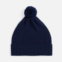Шапка Catch Match с помпоном, темно-синяя