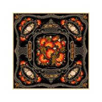 Платок Тагильский поднос, черный