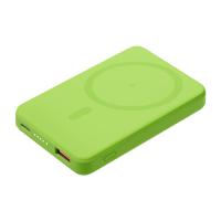 Внешний аккумулятор Largo PD 5000 мА·ч с функцией беспроводной зарядки 15W, салатовый