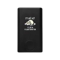 Внешний беспроводной аккумулятор 2-в-1 с функцией зарядки Apple Watch, QC/PD AtomIQ, 10000 мАч, черный с тампопечатью