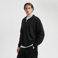 Толстовка на молнии унисекс FLOW, черная, размер 3XL/4XL