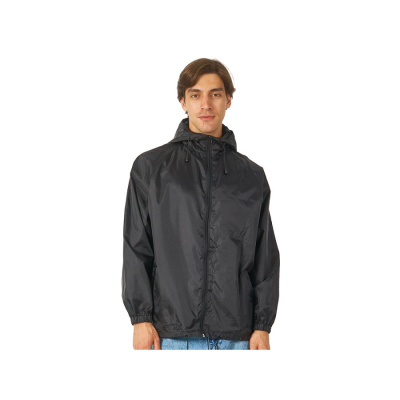 Ветровка Promo мужская с чехлом, черный (размер S)