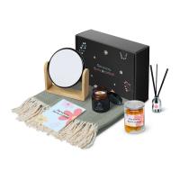 Подарочный набор Re: f. Shelter с пледом, зеркалом, свечой и диффузором