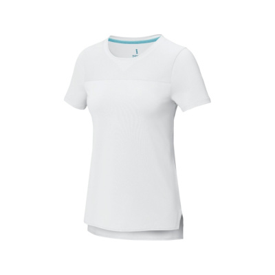 Borax Женская футболка с короткими рукавами из переработанного полиэстера согласно стандарту GRS с отличным кроем - Белый