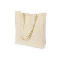 Сумка Donny из хлопка с донной складкой и парусиновыми ручками, натуральный