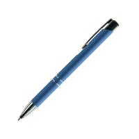 Ручка металлическая шариковая FAMILY MELAN, soft touch (Синий)
