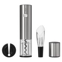 Набор для вина с электрическим штопором Vintaro, серебряный