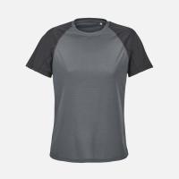 Футболка спортивная женская Vortex Women, черная с темно-серым