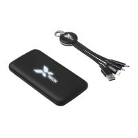 Набор из внешнего акуумулятора и универсального кабеля с подсветкой лого Reserve LED, 10000 мА·ч, черный