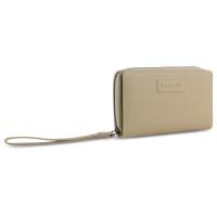 Кошелёк женский BUGATTI ЭЛЬЗА | ELSA, с защитой данных RFID, песочного цвета, воловья кожа/полиэстер, 15, 5х3х9, 5 см