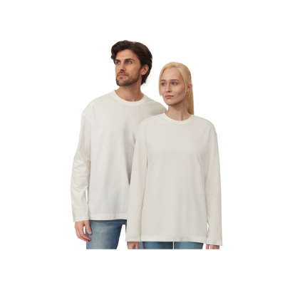 Лонгслив оверсайз Berlin унисекс, молочный (размер XS-S)