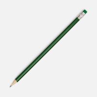 Карандаш простой Hand Friend с ластиком, зеленый