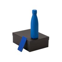 Подарочный набор с термобутылкой и повербанком С1, 5000 мА·ч, синий