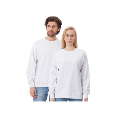 Свитшот оверсайз с рукавом реглан Belgrade, унисекс, белый (размер 2XL)