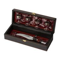 Набор Подарочный, темно-коичневый/бордовый