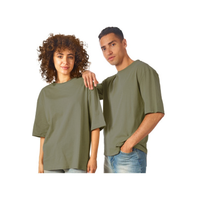 Футболка оверсайз Liyon унисекс, хаки (размер M-L)