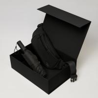 Подарочный набор Boston, Filton, черный (поясная сумка, зонт)