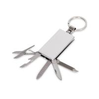 Мультитул-брелок 5-в-1 Badge, серебристый