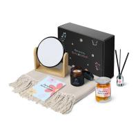 Подарочный набор Re: f. Shelter с пледом, зеркалом, свечой и диффузором