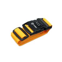 Ремень для чемодана Torber, желтый, 182 х 5 см