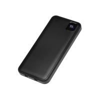 Внешний аккумулятор со встроенными кабелями Фрэйм, 10000мач, черный