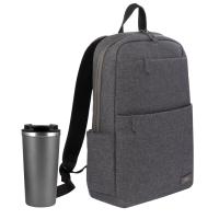 Подарочный набор Palermo, Forst, серый (рюкзак, термокружка)