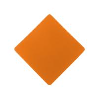 ПАТЧ РОМБ soft-touch (оранжевый) 7, 6 х 7, 6 см