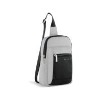 Сумка кросс-боди мужская BUGATTI Sera, светло-серая, полиэстер, 17х6х26, 5 см, 2, 5 л