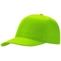 Бейсболка Poly 5-ти панельная, зеленое яблоко