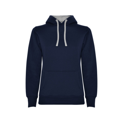 Толстовка с капюшоном Urban женская, нэйви/серый (размер S)