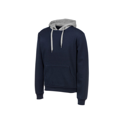 Толстовка с капюшоном Amsterdam мужская, темно-синий/серый меланж (размер S)