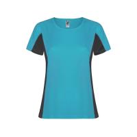 Футболка Shanghai женская, бирюзовый/графитовый