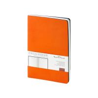 Ежедневник А5 недатированный Megapolis Velvet Flex, оранжевый