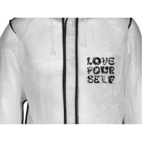 Дождевик Providence, прозрачный/черный с чехлом (трафаретная печать)