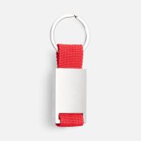 Брелок Inlet с тканевой вставкой, красный