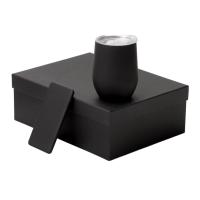 Подарочный набор с термокружкой и повербанком С1, 5000 мА·ч, черный