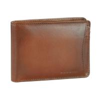 Портмоне BUGATTI Domus, с RFID защитой, коньячный цвет, натуральная воловья кожа, 12, 5х2х9 см