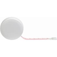 Рулетка Button, 1, 5 м, белый