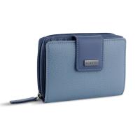 Кошелёк женский BUGATTI СИНА | SINA, голубой, воловья кожа/полиэстер, 13, 7х3х9, 5 см