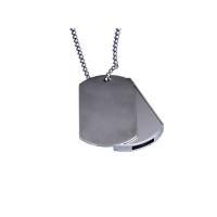 Флешка Армейский жетон (Armi. 128. S, I= 128 Гб, Металлический корпус, металлические вставки. Без перс. )