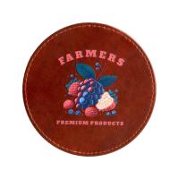 Набор аксессуаров для вина Fabrizio, коричневый с рельефной УФ-печатью