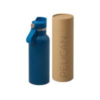 Вакуумная термобутылка Pelican, 500 мл, синий индиго