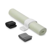 Подарочный набор с ковриком и фитнес резинками Virasana, оливковый